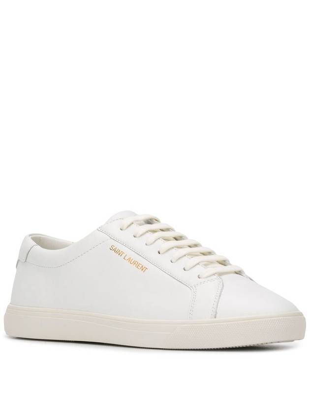 Luxury Saint Laurent Women's Andy Low Top Sneakers White