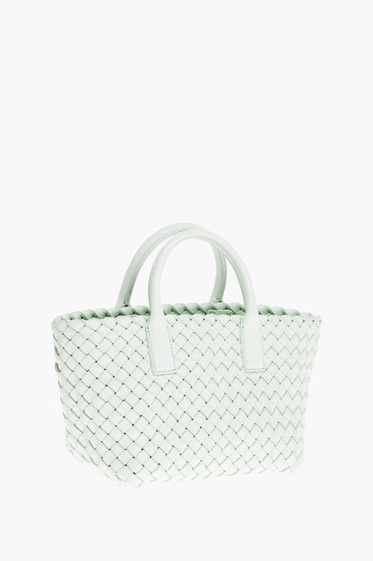Luxury Bottega Veneta Braided Leather Cabat Tote Bag With Removable Shoulder Strap