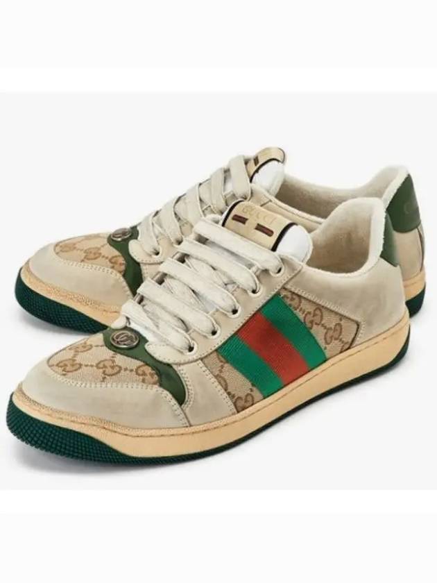 Luxury Gucci Trending 2025 GG Screener Canvas Low Top Sneakers