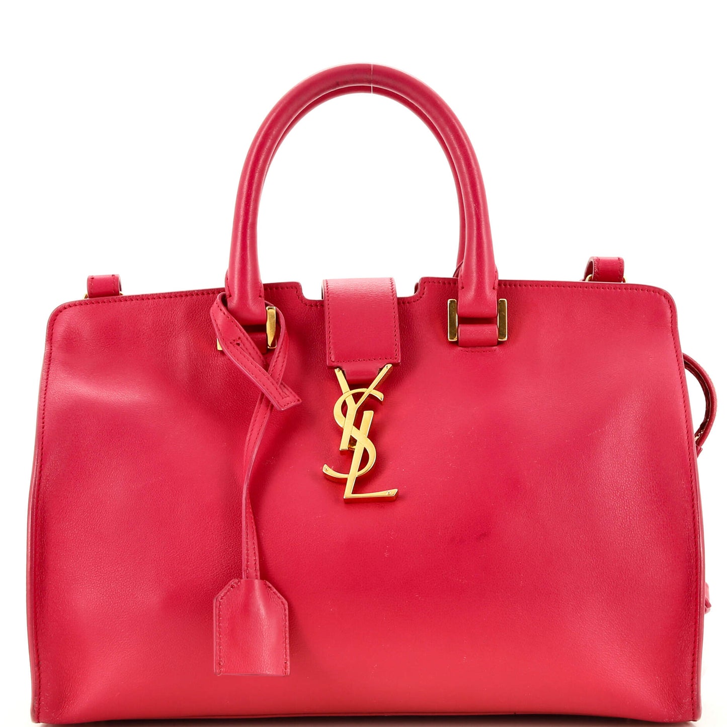 Luxury Saint Laurent Monogram Cabas Leather Small