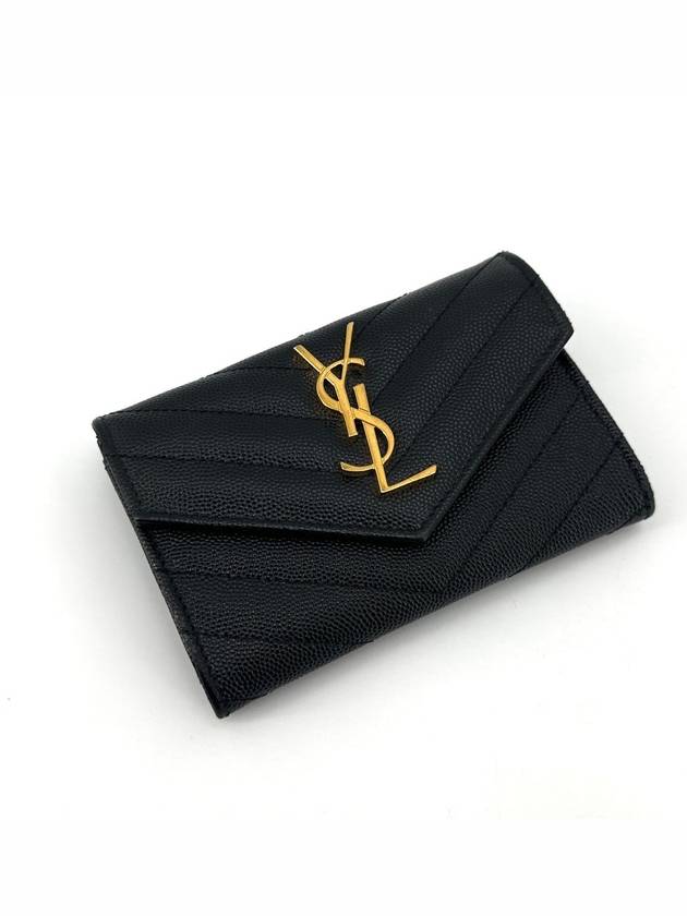 Luxury Saint Laurent Envelope gold card wallet 414404