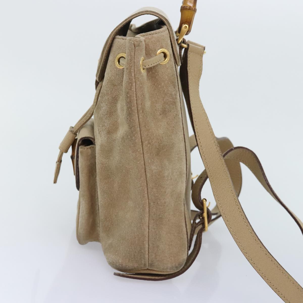 Luxury Gucci Trending 2025 Bamboo  Suede Backpack Bag