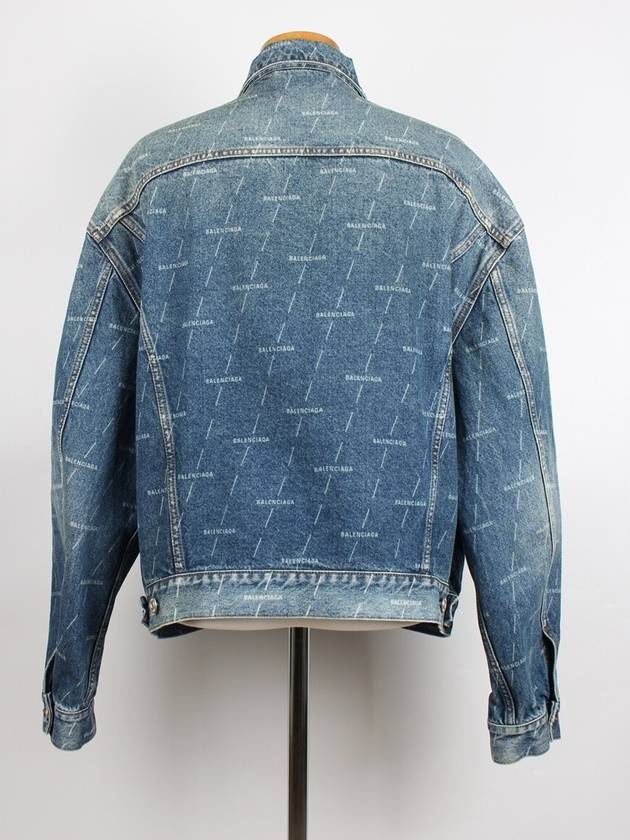 Luxury Balenciaga Multi logo denim jacket 50