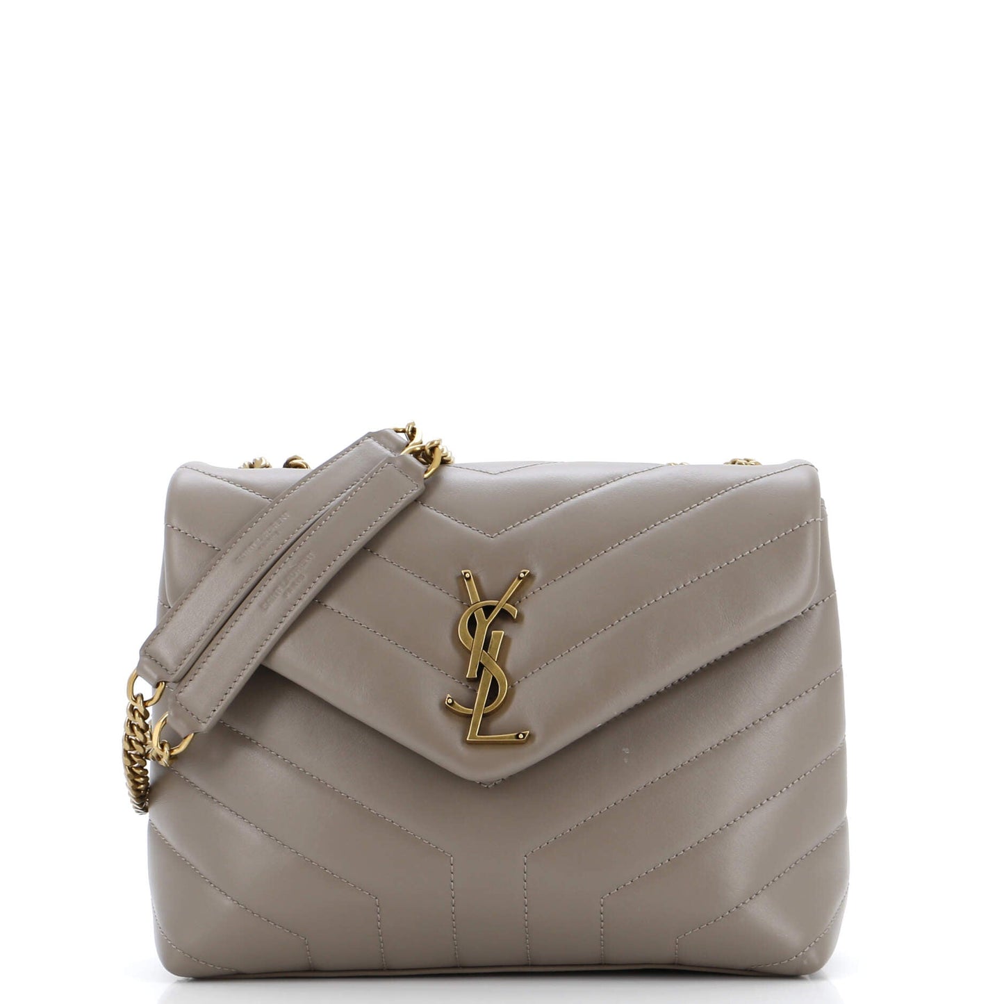 Luxury Saint Laurent Loulou Shoulder Bag Matelasse Chevron Leather Small
