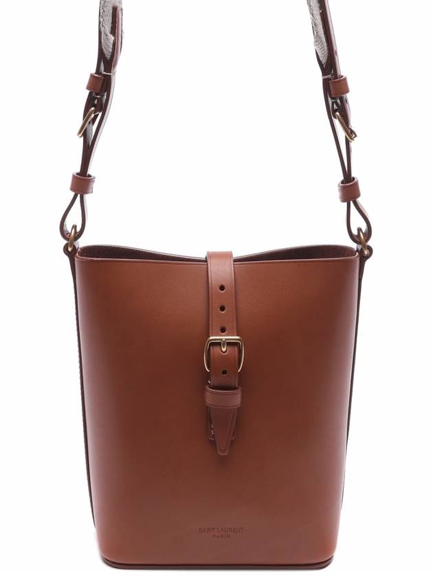 Luxury Saint Laurent Mini Bucket Bag Brown
