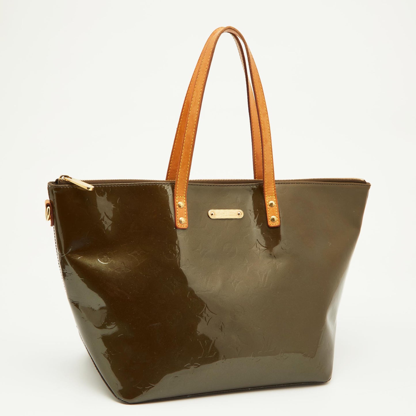 Louis Vuitton Vert Bronze Monogram Vernis Bellevue Gm Bag