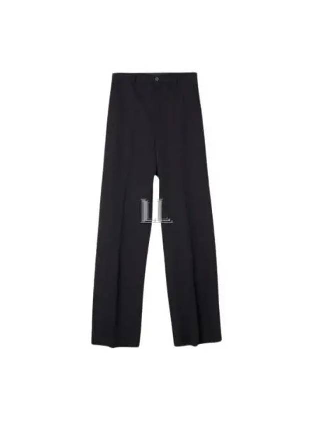 Luxury Balenciaga Regular Fit Tailored Wide Pans Black