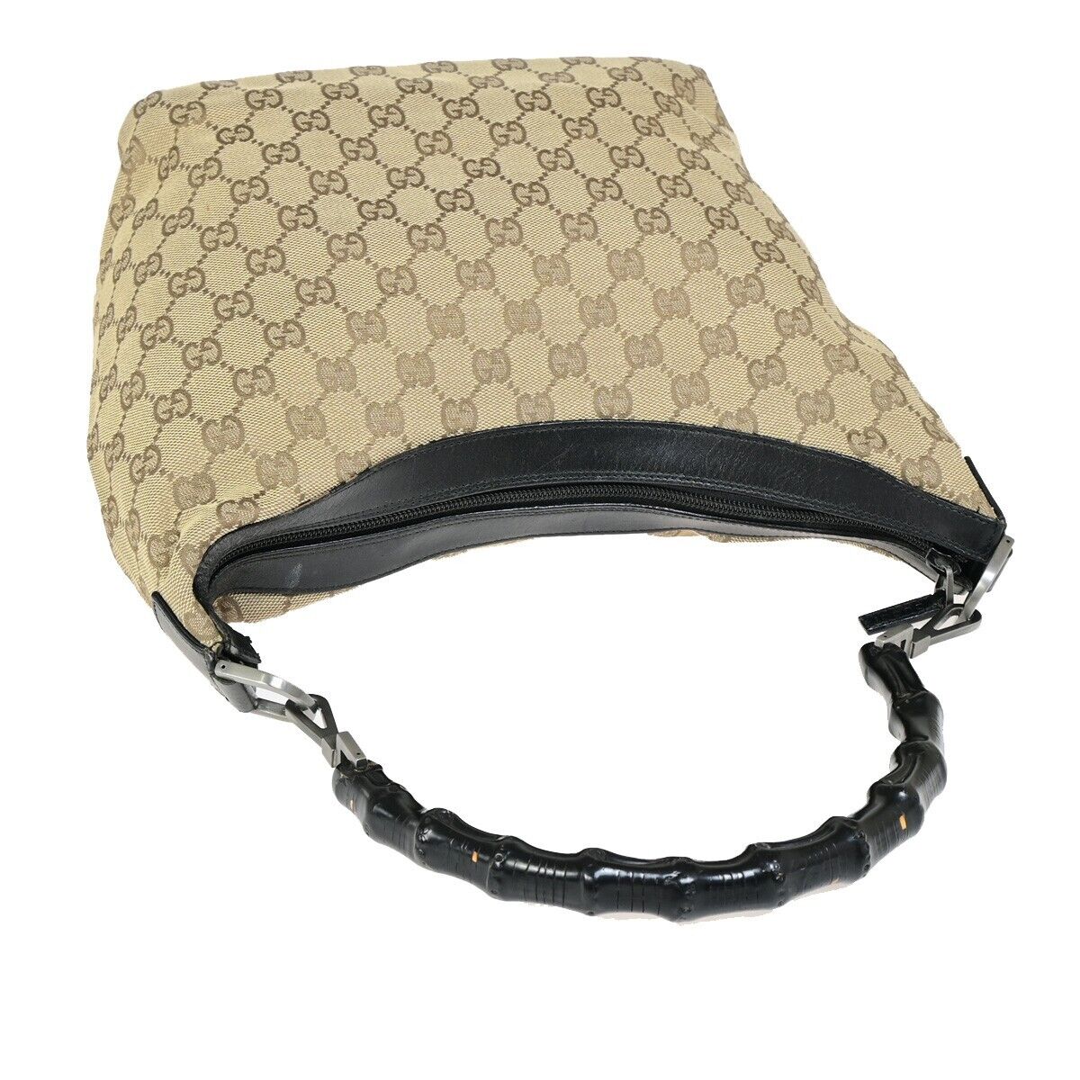 Luxury Gucci Trending 2025 Bamboo  Canvas Shoulder Bag ()