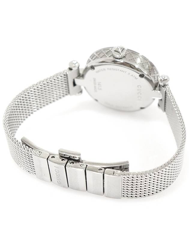 Luxury Gucci Trending 2025 YA141504 141 5 27MM Steel Quartz Mother of Pearl Diamantissima Women s Watch