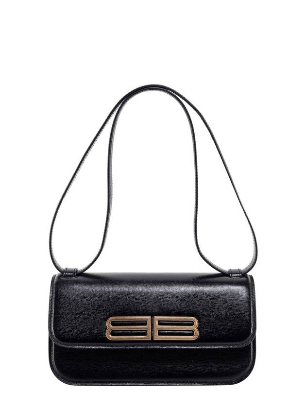 Luxury Balenciaga BB Logo Gossip Small Shoulder Bag Black