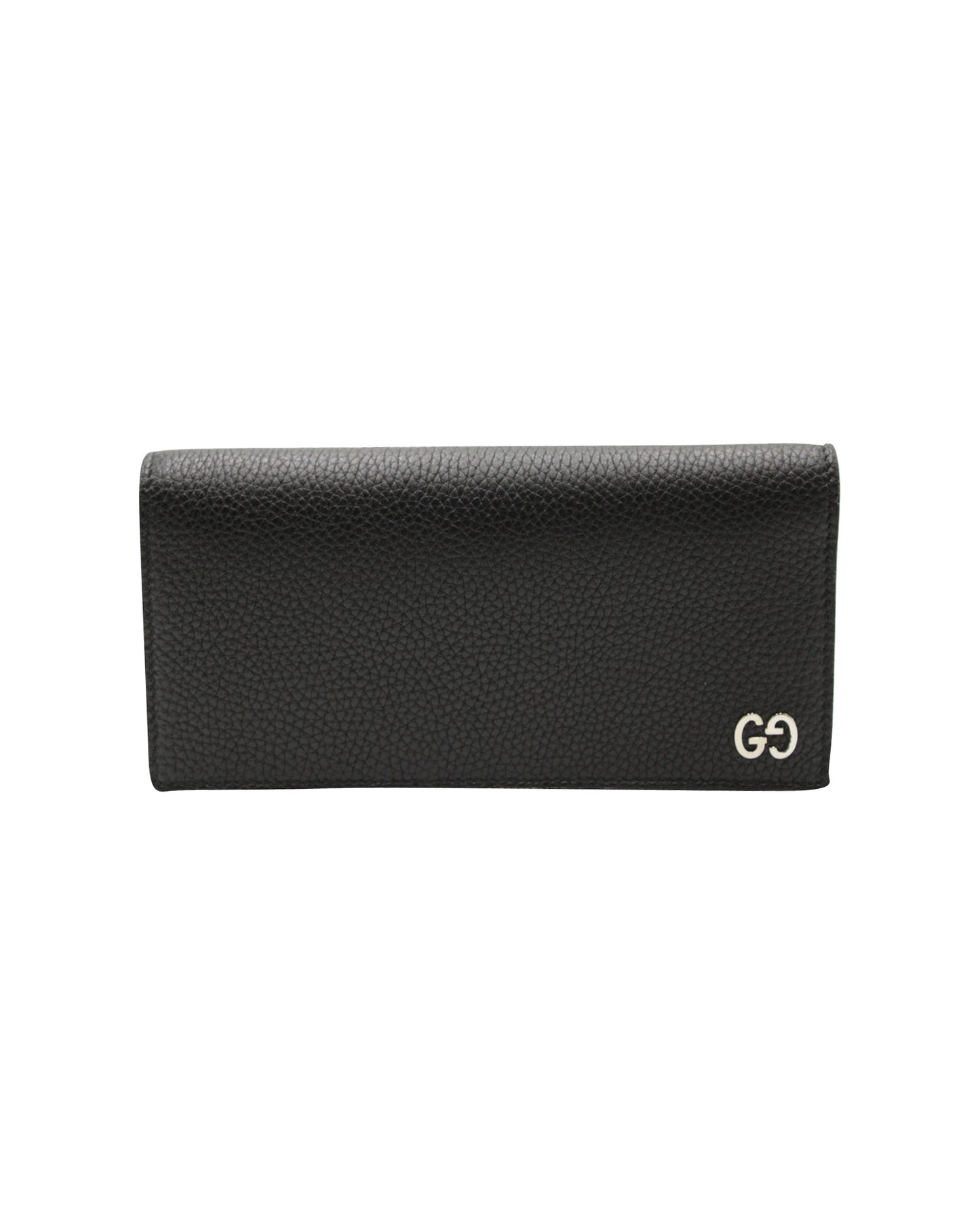 Luxury Gucci Trending 2025 Logo Long Wallet in Black Leather