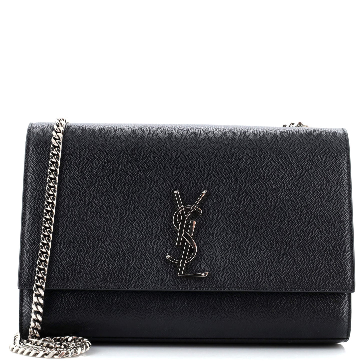 Luxury Saint Laurent Classic Monogram Crossbody Bag Grainy Leather Large