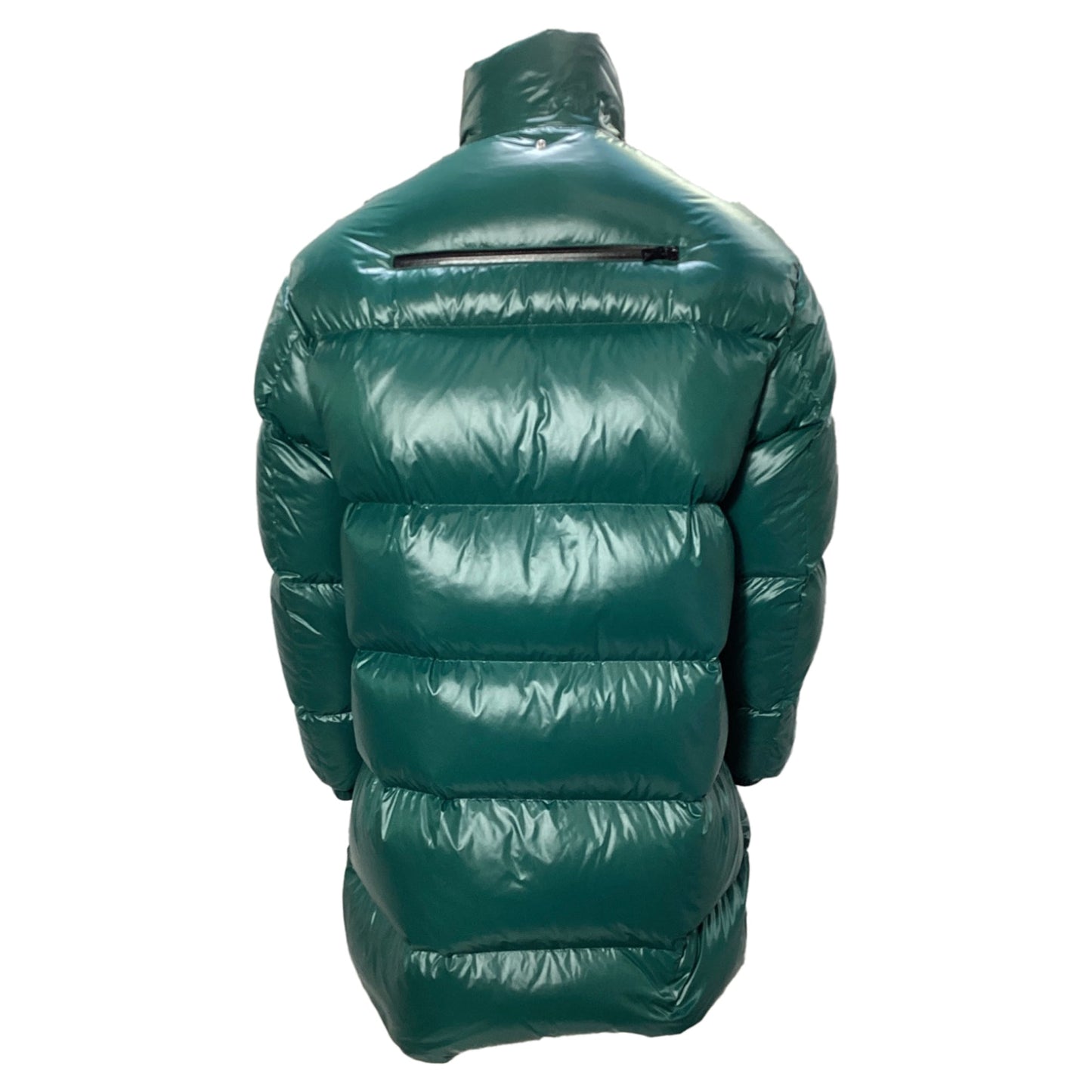 Luxury Bottega Veneta Puffer Coat in Green Polyamide