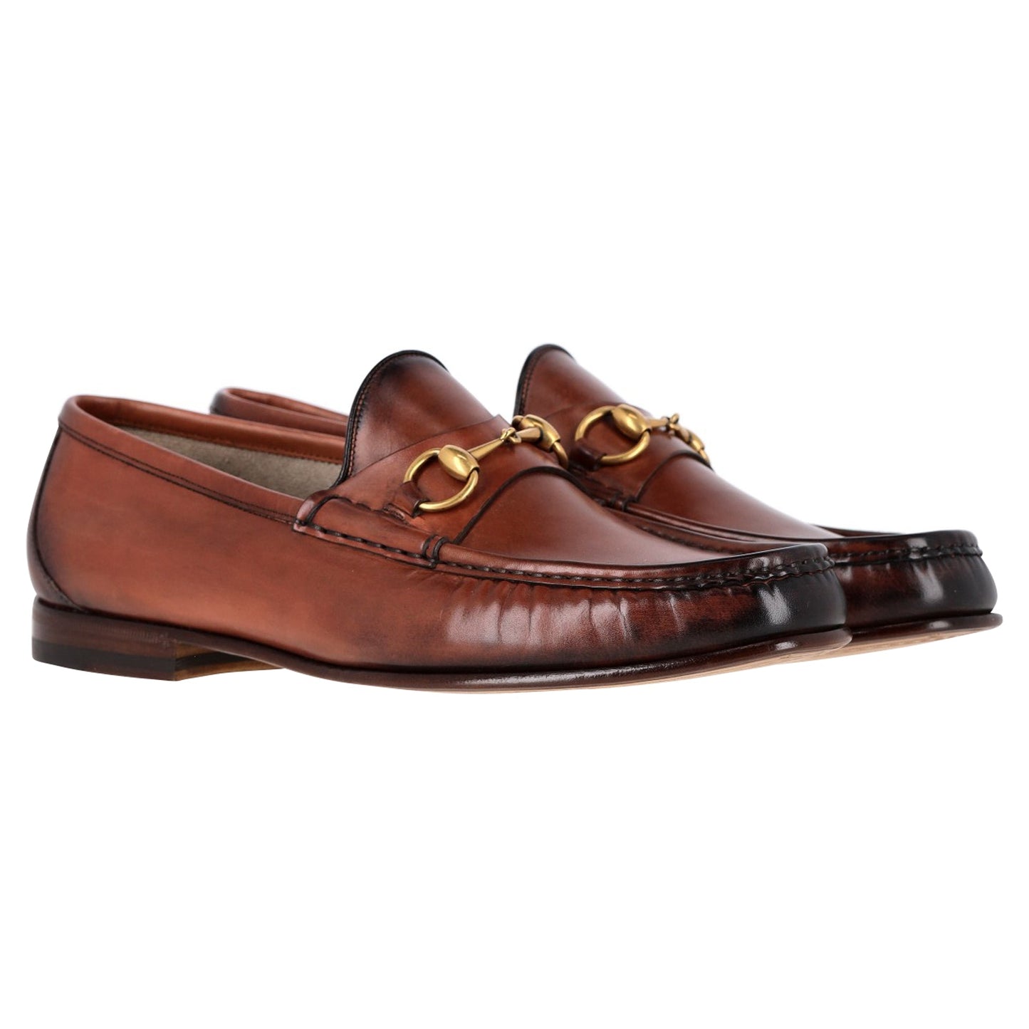 Luxury Gucci Trending 2025 Brown Horsebit 1953 Loafers in Brown Leather