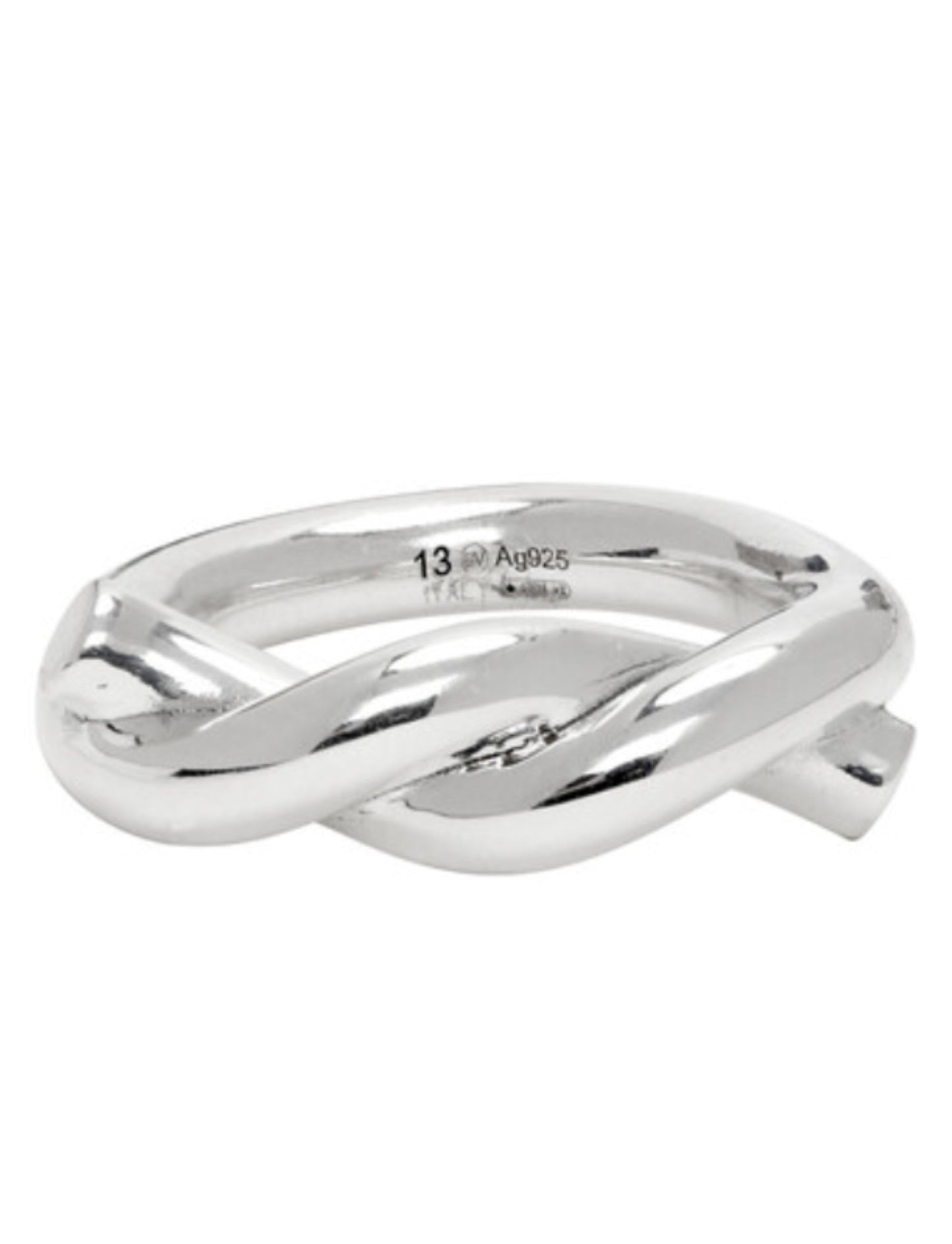 Luxury Bottega Veneta Men's Silver Ring