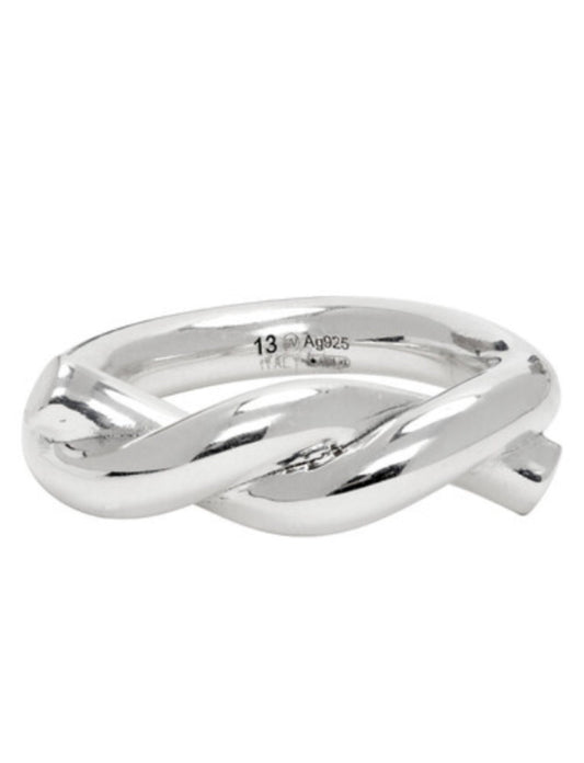 Luxury Bottega Veneta Men's Silver Ring
