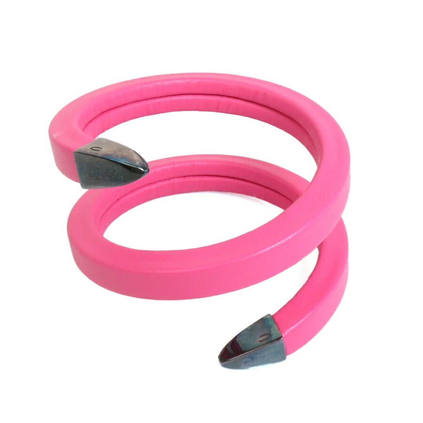 Luxury Bottega Veneta  pink Leather  925 Bangle ()