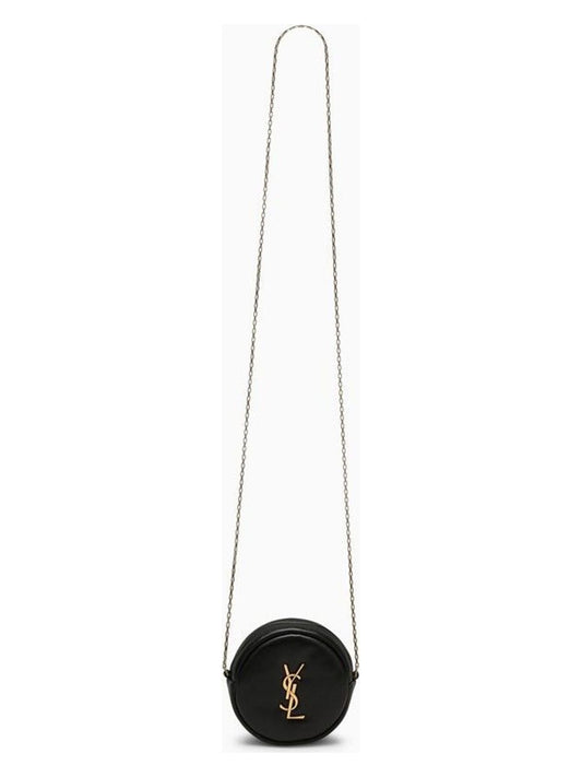 Luxury Saint Laurent Women's Round Cassandre Bag in Black | 787935AACX7