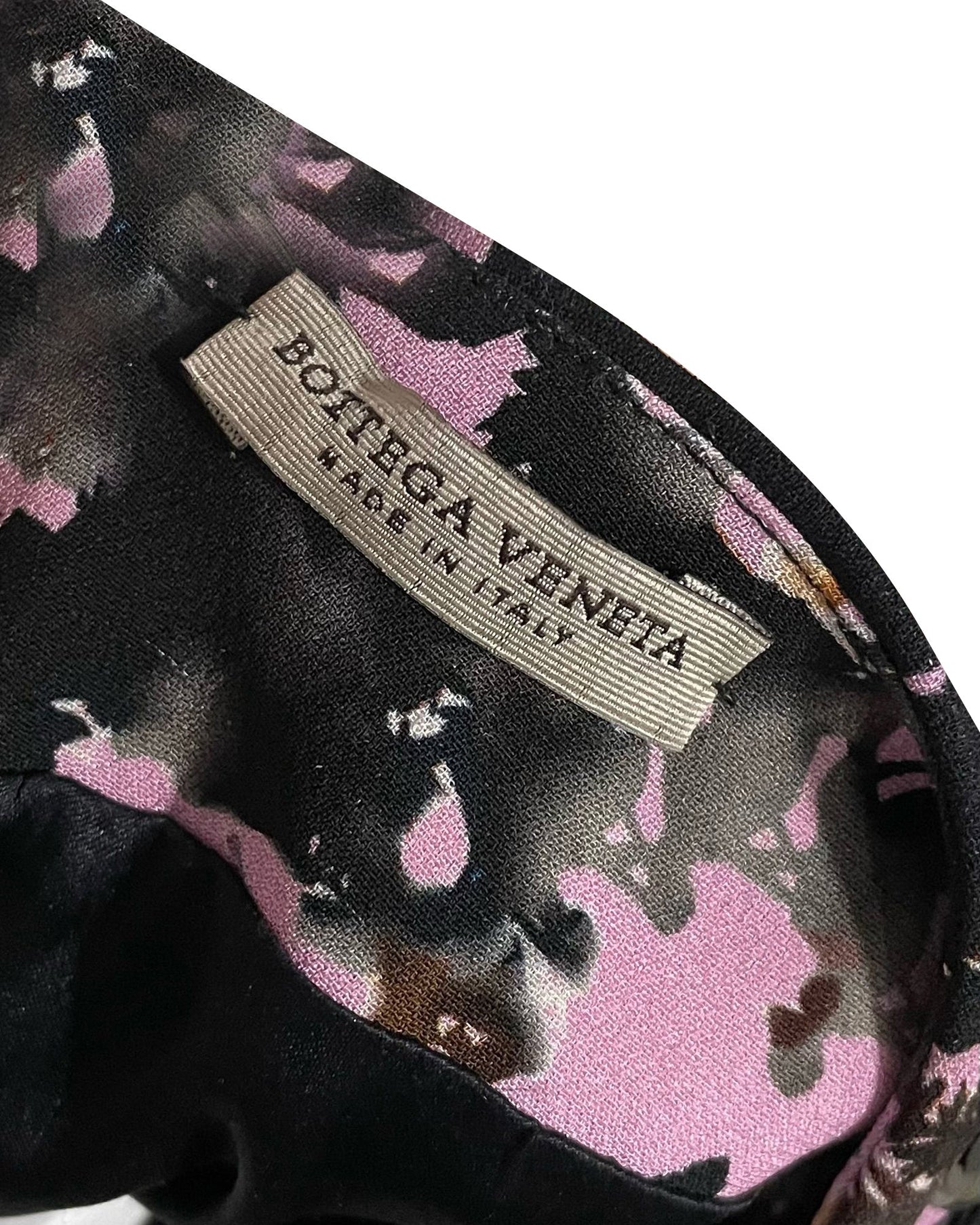 Luxury Bottega Veneta Sequinned Printed Blouse in Multicolor Silk