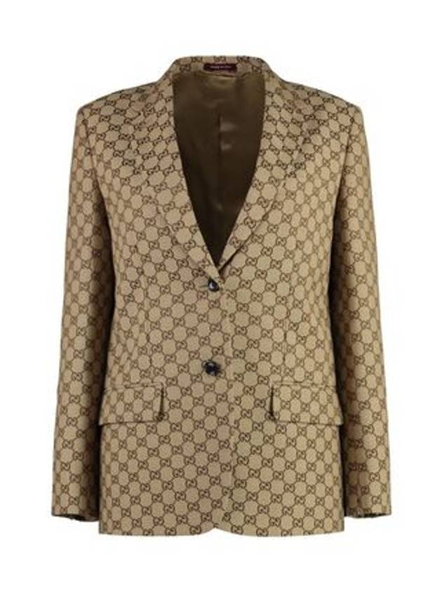 Luxury Gucci Trending 2025 Interlocking G Jacket Beige Ebony