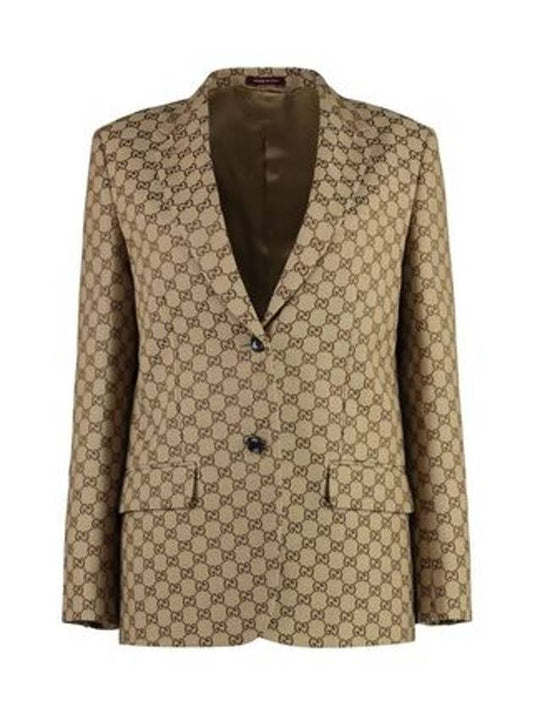 Luxury Gucci Trending 2025 Interlocking G Jacket Beige Ebony
