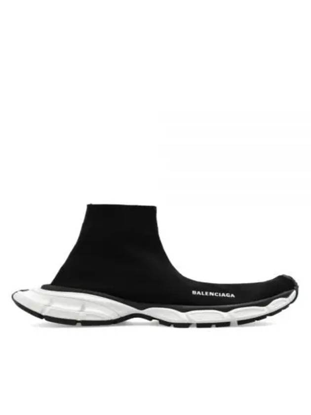 Luxury Balenciaga 3XL Sock Recycled Knit Low Top Sneakers Black
