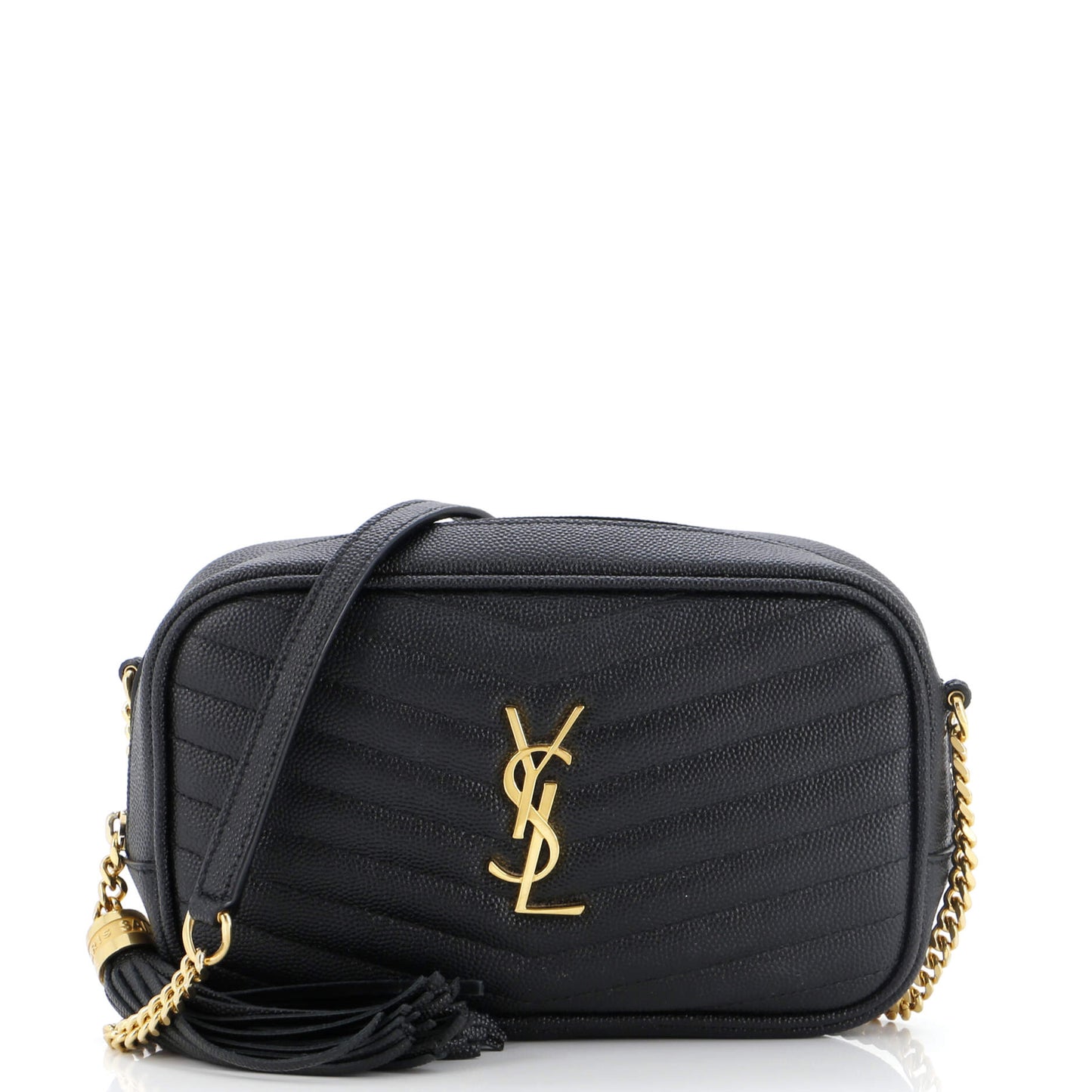 Luxury Saint Laurent Lou Camera Bag Matelasse Chevron Leather Mini