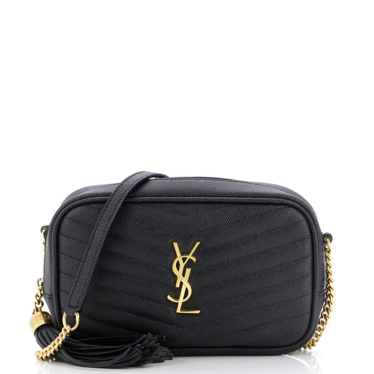 Luxury Saint Laurent Lou Camera Bag Matelasse Chevron Leather Mini