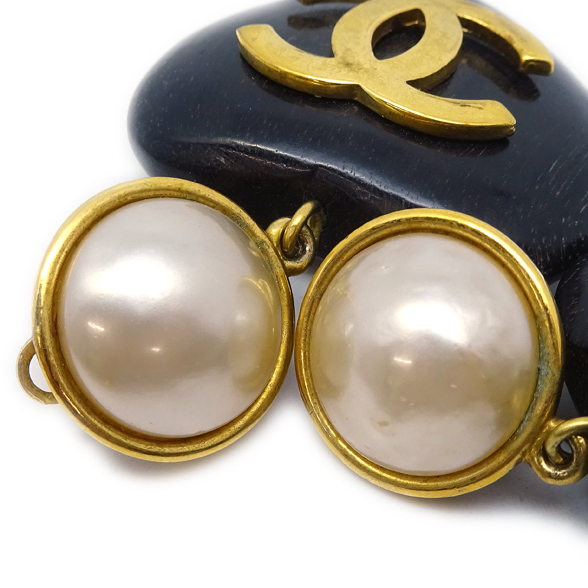 Luxury Chanel Artificial Pearl Dangle Earrings Clip-On 29