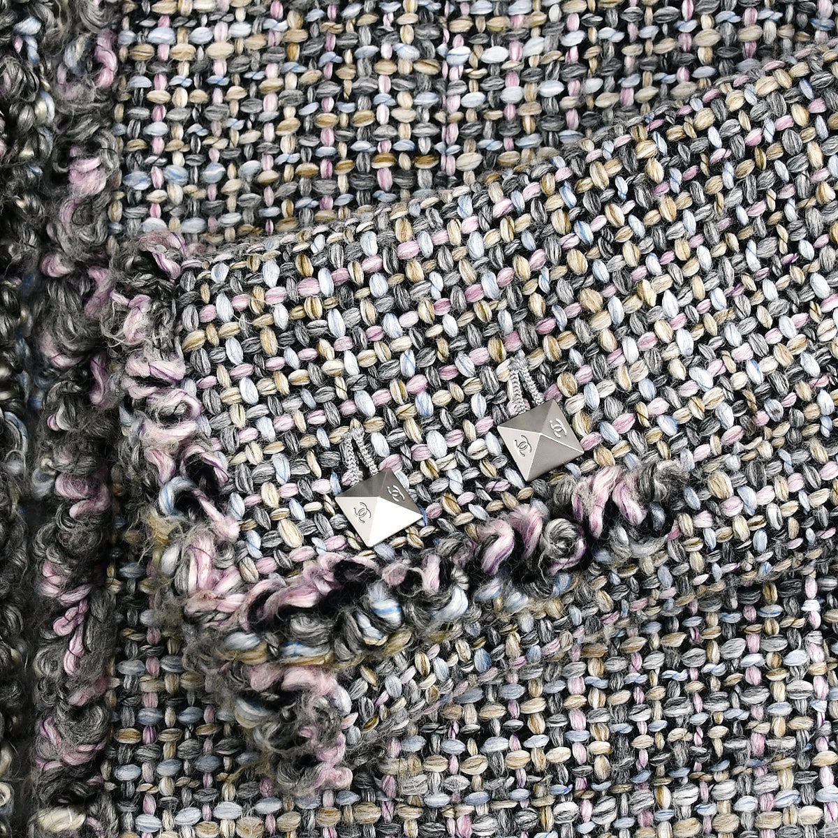 Luxury Chanel Fall 2003 Collarless Tweed Jacket #36