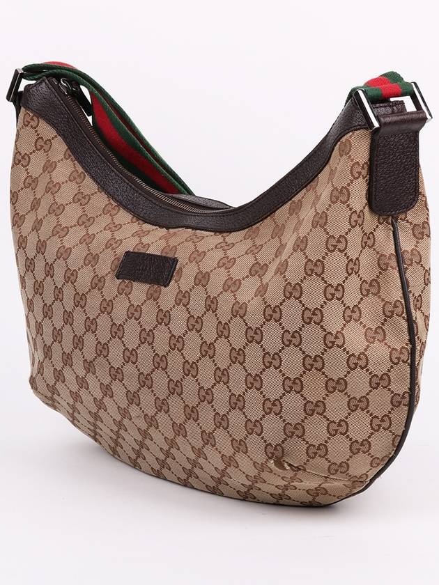 Luxury Gucci Trending 2025 GG fabric three stripe large hobo shoulder bag 189752