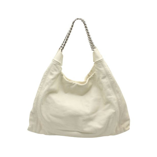 Luxury Chanel Vintage Ivory Leather "Cc" Tote 2008-2009
