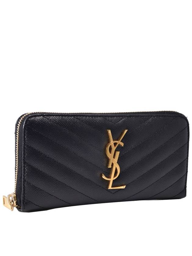Luxury Saint Laurent Women s caviar long wallet 358094