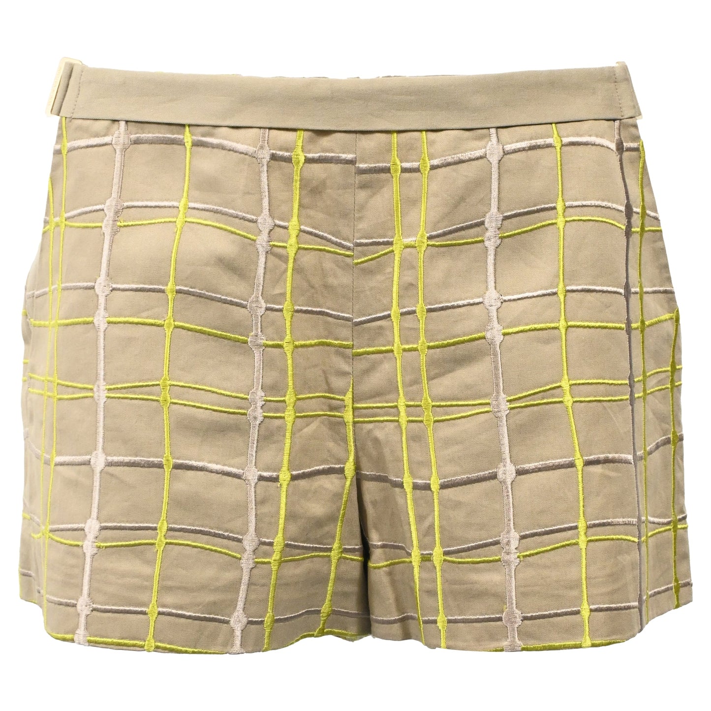 Luxury Bottega Veneta Embroidered Short in Brown Cotton