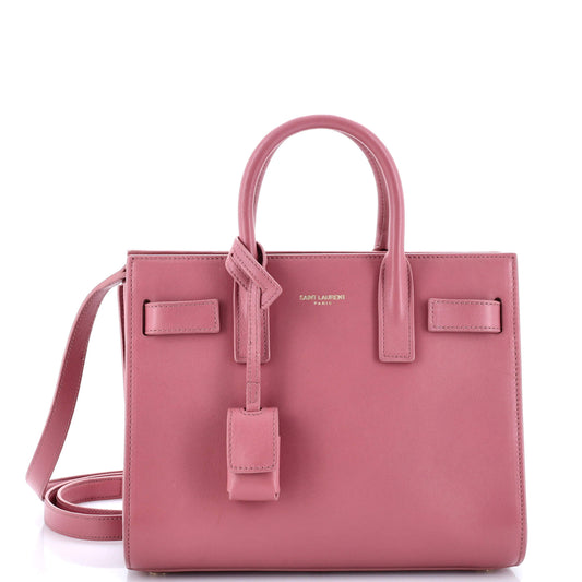 Luxury Saint Laurent Sac de Jour Bag Leather Nano