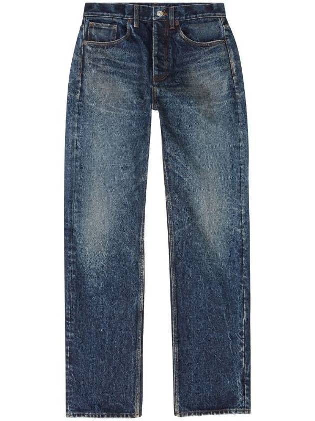 Luxury Balenciaga Men's Relaxed Jeans Navy
