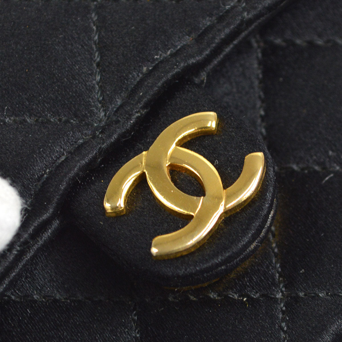 Luxury Chanel Classic Flap Micro Black Satin