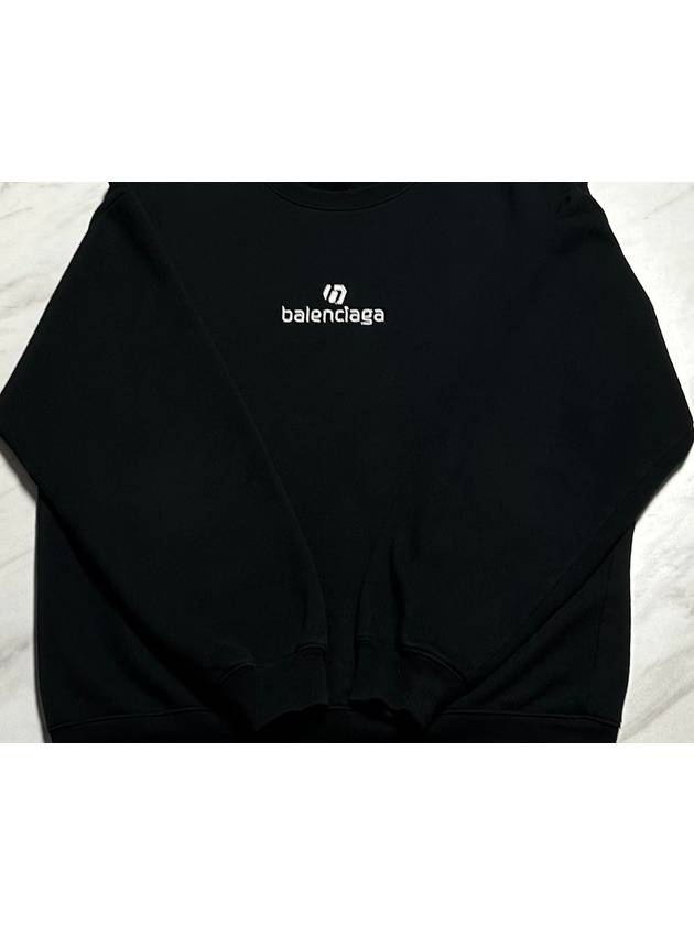 Luxury Balenciaga embroidered logo sweatshirt 77