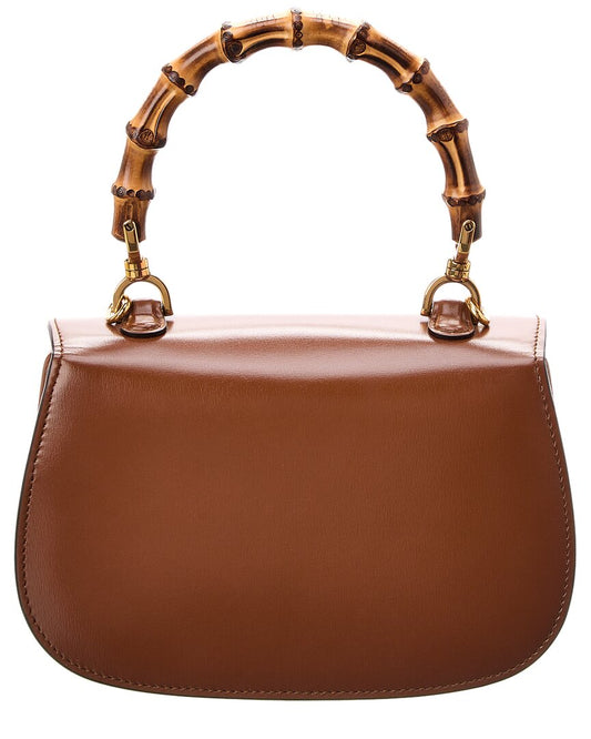 Luxury Gucci Trending 2025 Bamboo 1947 Small Leather Shoulder Bag