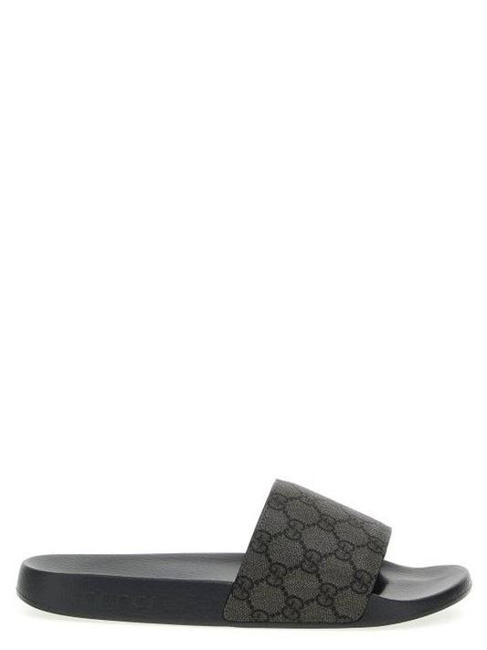 Luxury Gucci Trending 2025 GG Monogram Slider Slippers Grey