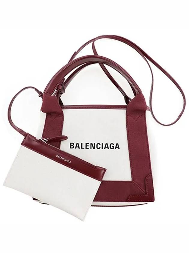 Luxury Balenciaga Cabas XS Tote Bag Burgundy