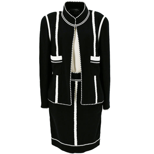 Luxury Chanel colour-block skirt suit #38 #42