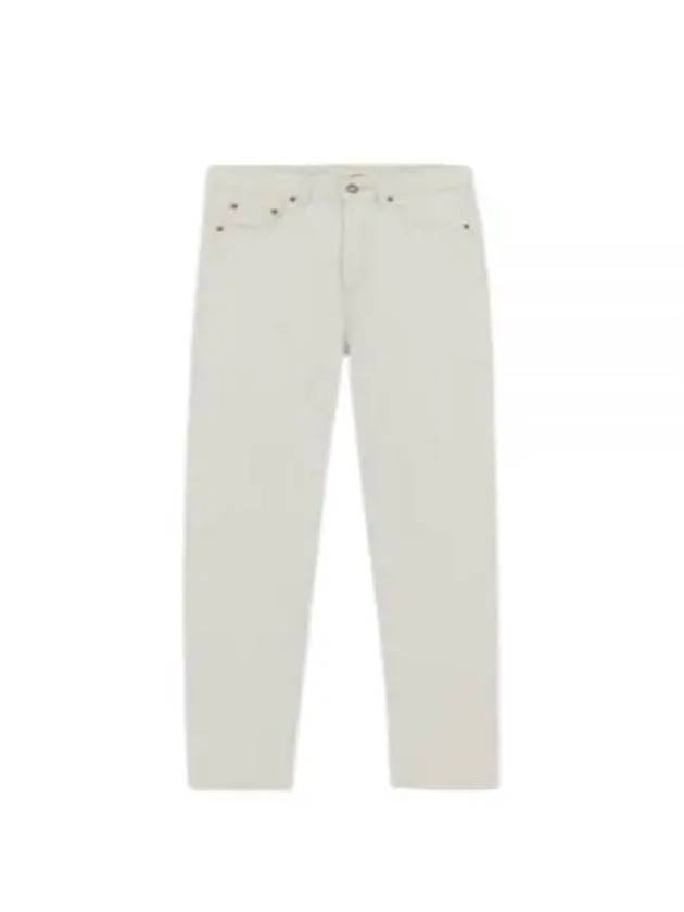 Luxury Saint Laurent Slim Fit Denim Jeans Chalk White