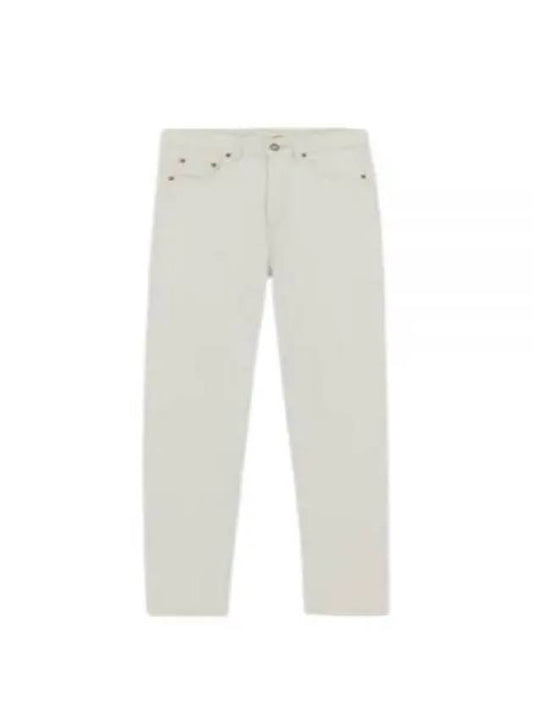 Luxury Saint Laurent Slim Fit Denim Jeans Chalk White