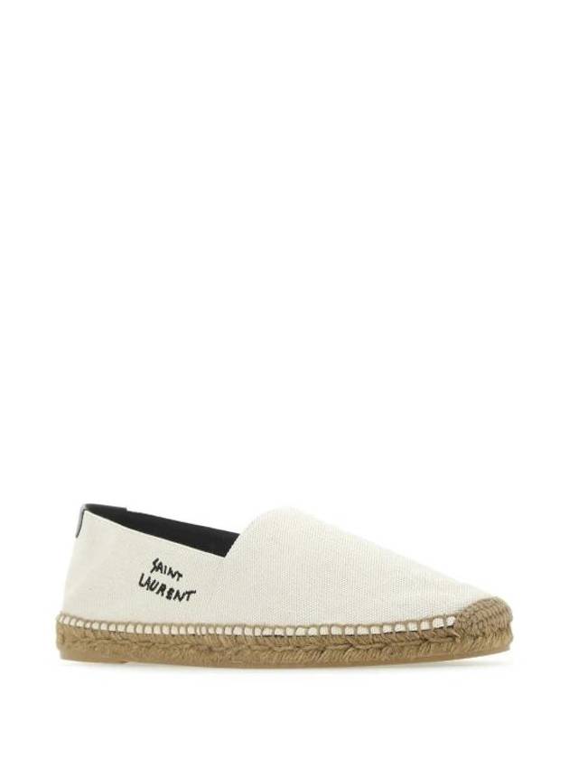 Luxury Saint Laurent Logo Monogram Espadrilles Beige