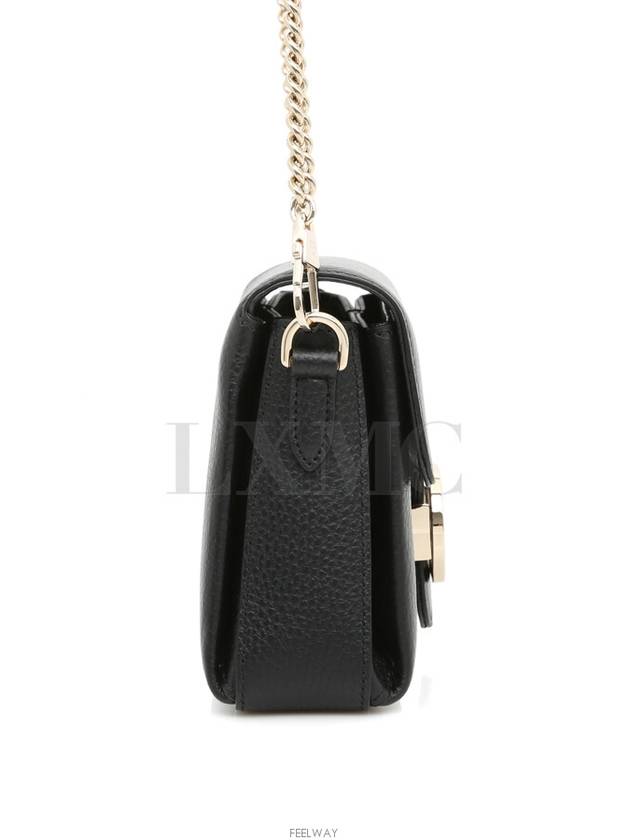 Luxury Gucci Trending 2025 Interlocking GG chain mini cross bag 607720 black