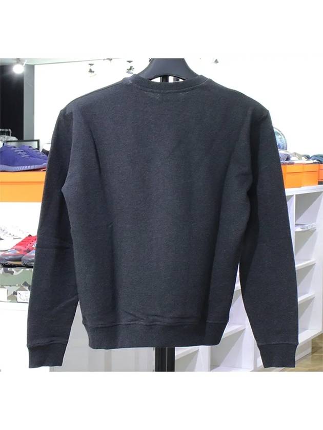 Luxury Saint Laurent Logo Print Cotton Sweatshirt Grey