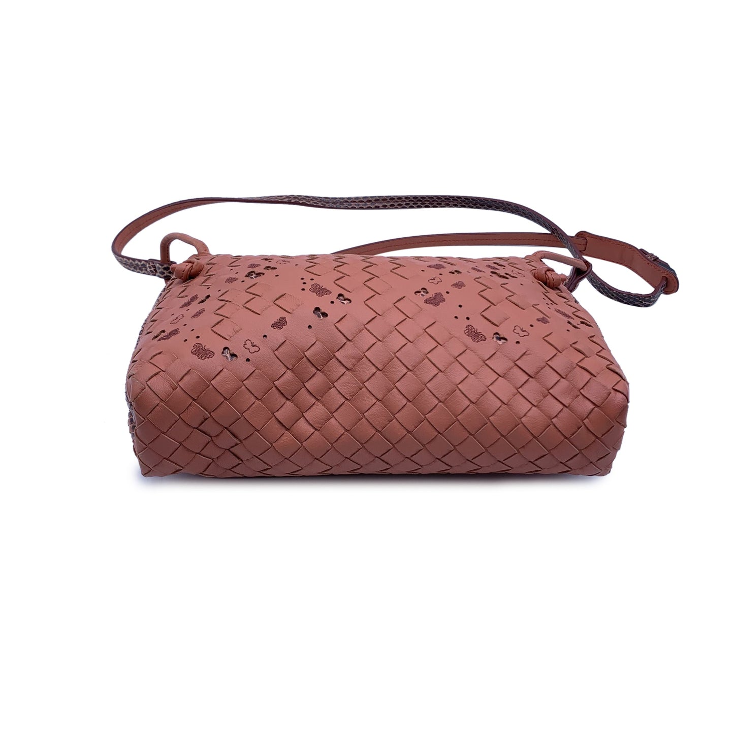 Luxury Bottega Veneta Leather Crossbody Bag Butterfly