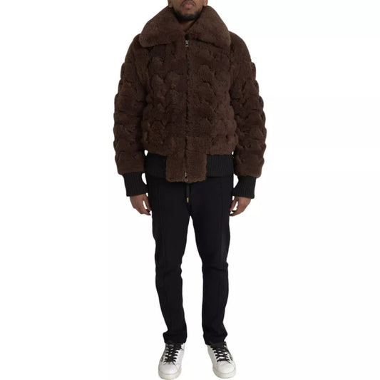 Luxury Bottega Veneta  Fur Lamb Shearling Coat Men's Jacket