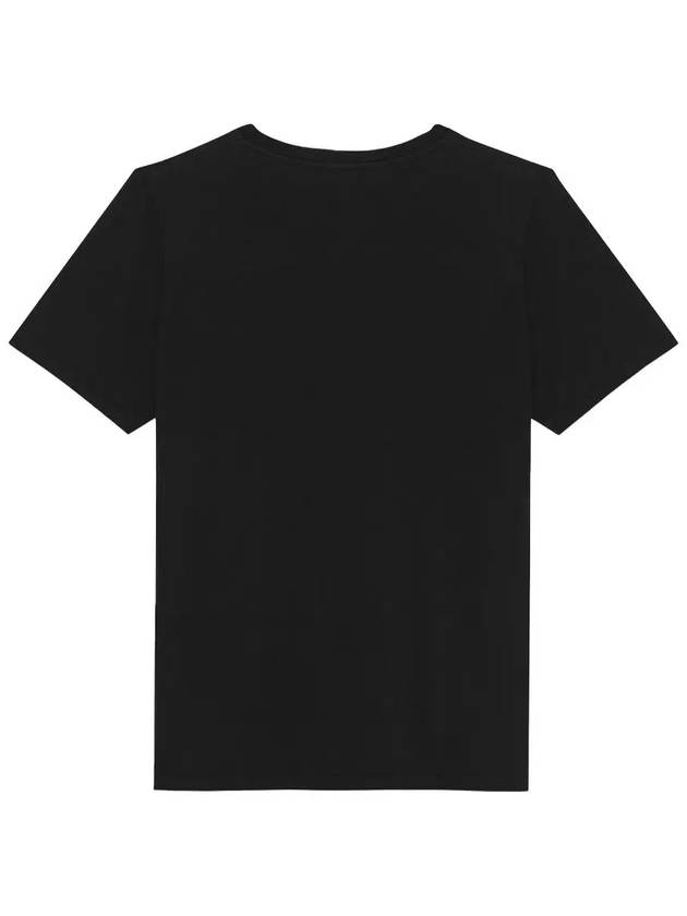 Luxury Saint Laurent Men's Small Logo Short Sleeve T-Shirt Black